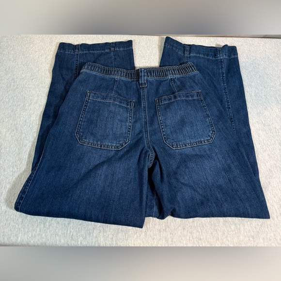 Oat New York Cloud Luxe Denim Middle Seam Barrel Jeans – Medium Dark Wash 👖✨ - Picture 4 of 6